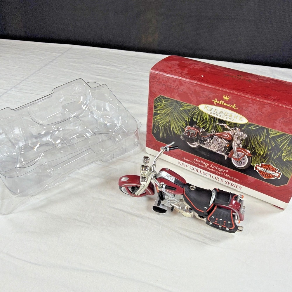Hallmark‎ Keepsake Ornament Heritage Springer Harley Davidson 1999 * Metal *